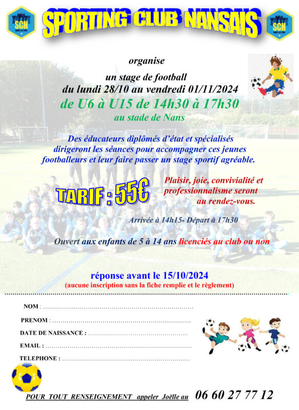 SC Nansais – Club de Football de Nans-les -Pins – Var (83)